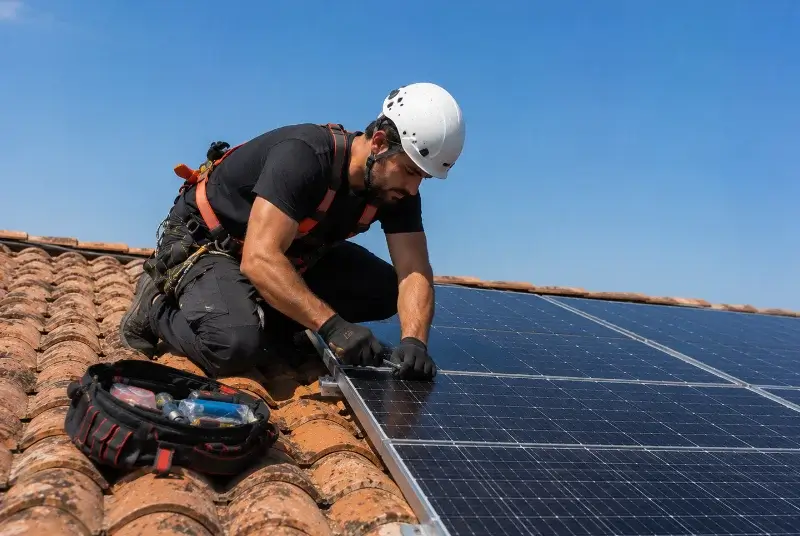 Maintenance et monitoring de panneaux solaires à Gahard